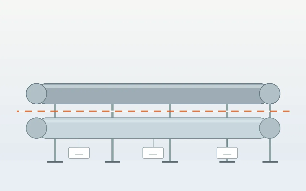 Separate tube materials with item and heat identification