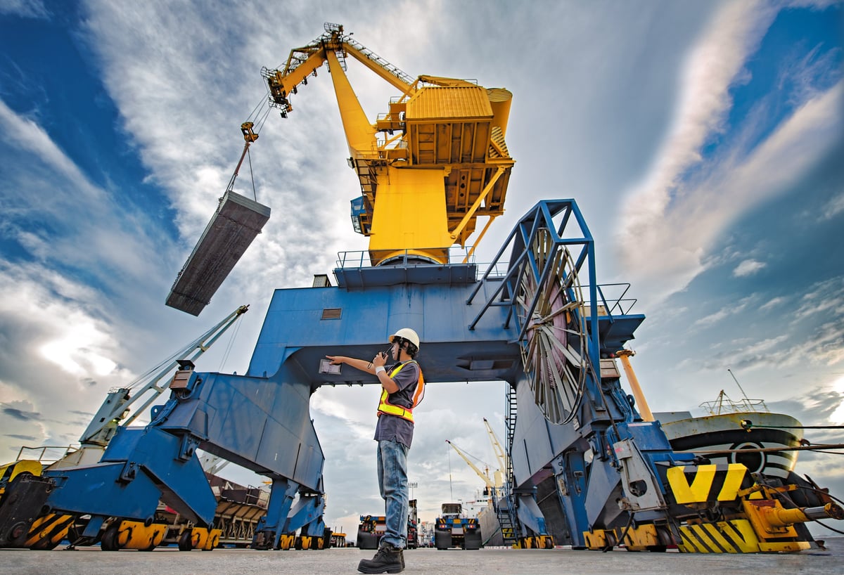 Bundled rebar prepared for Ghana-bound maritime shipment planning.