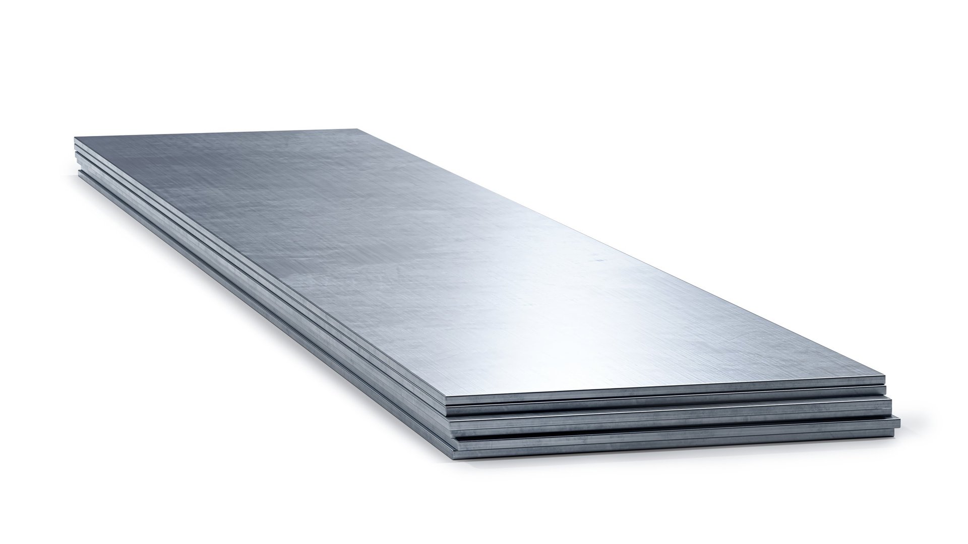 Flat cold-rolled steel sheets stacked as finished product