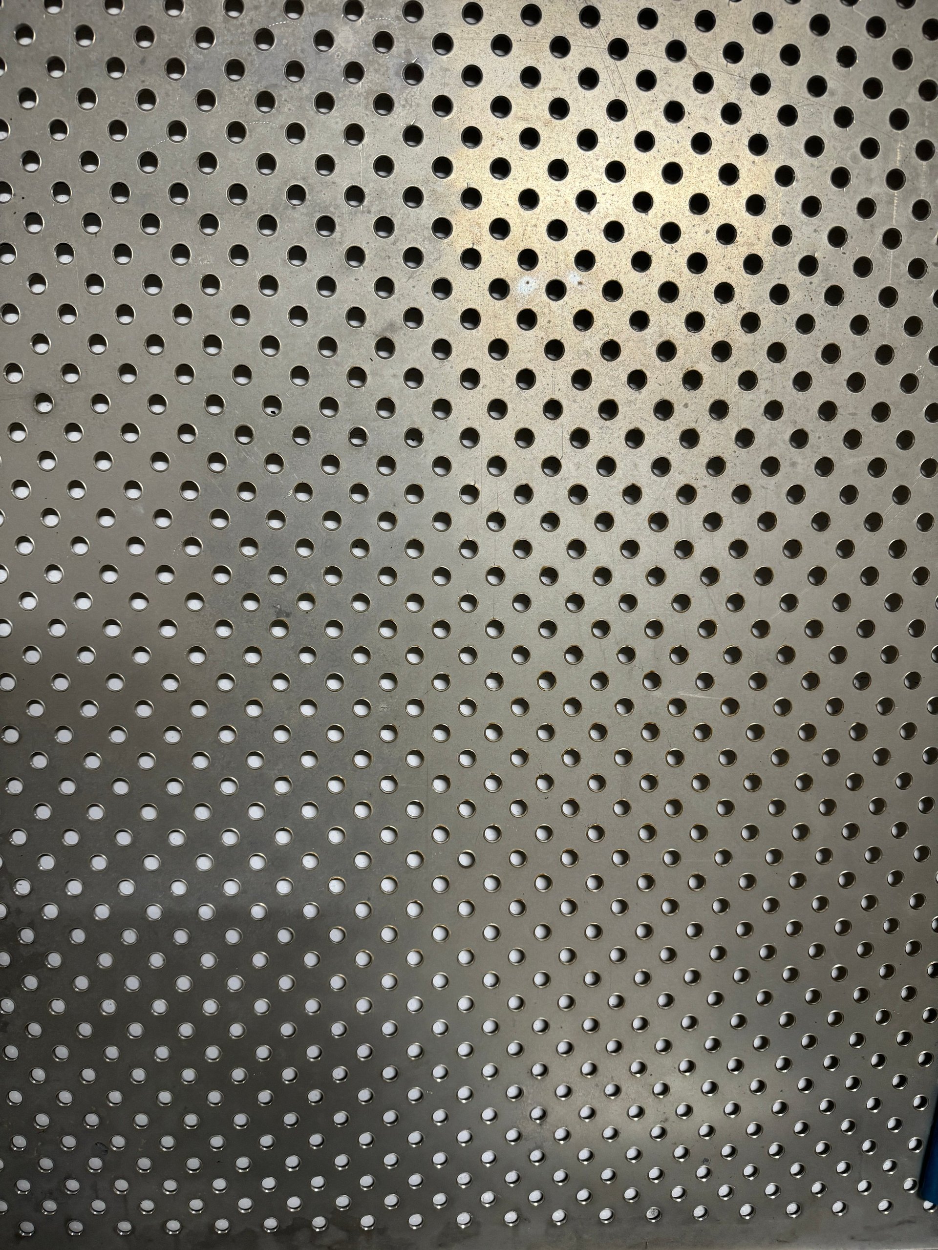 Close view of a smooth cold-rolled steel surface finish