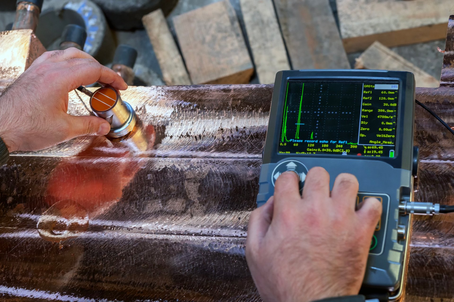 ASTM A516 Grade 70 Plate inspection context showing procurement-relevant plate details