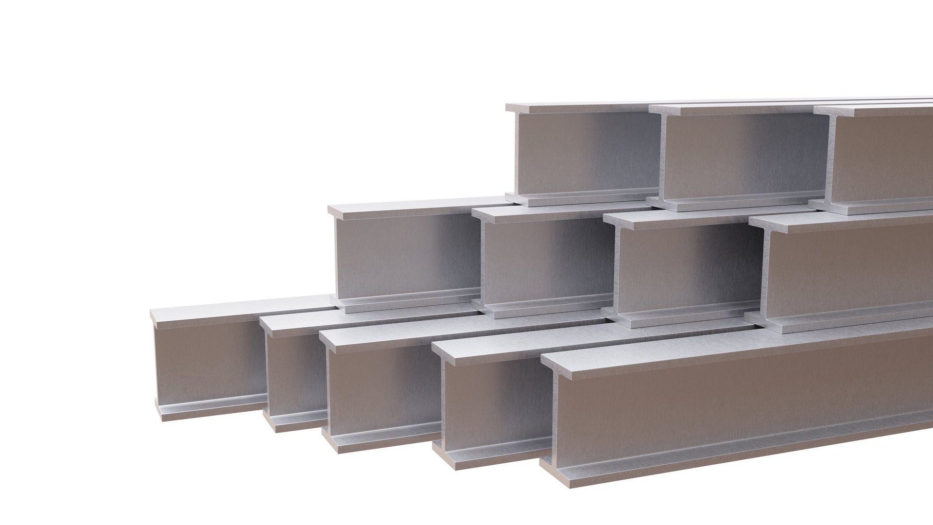 Rolled H-shaped structural steel section shown as a three-dimensional profile