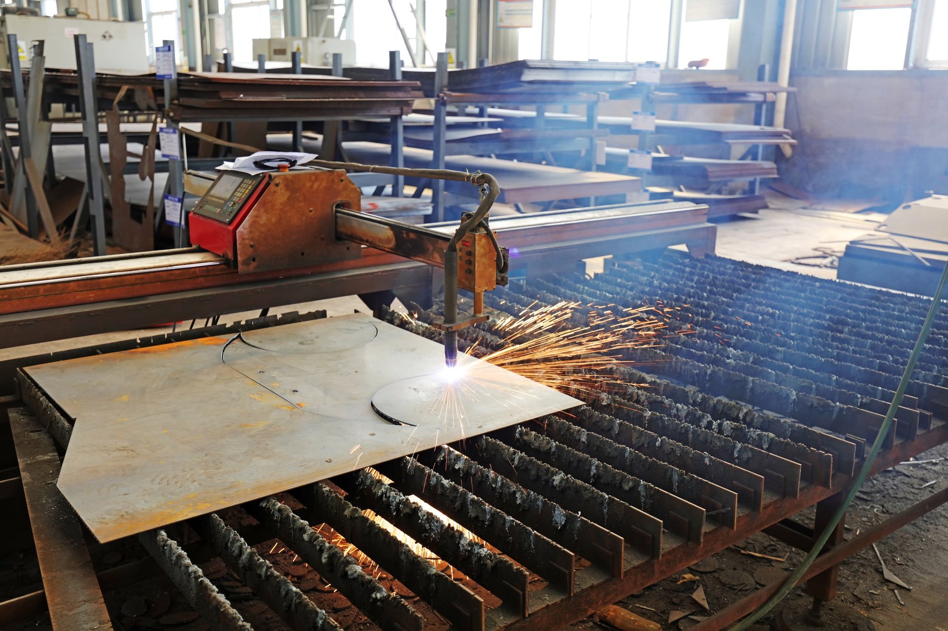 Steel Plate Exporter application context showing procurement-relevant plate details