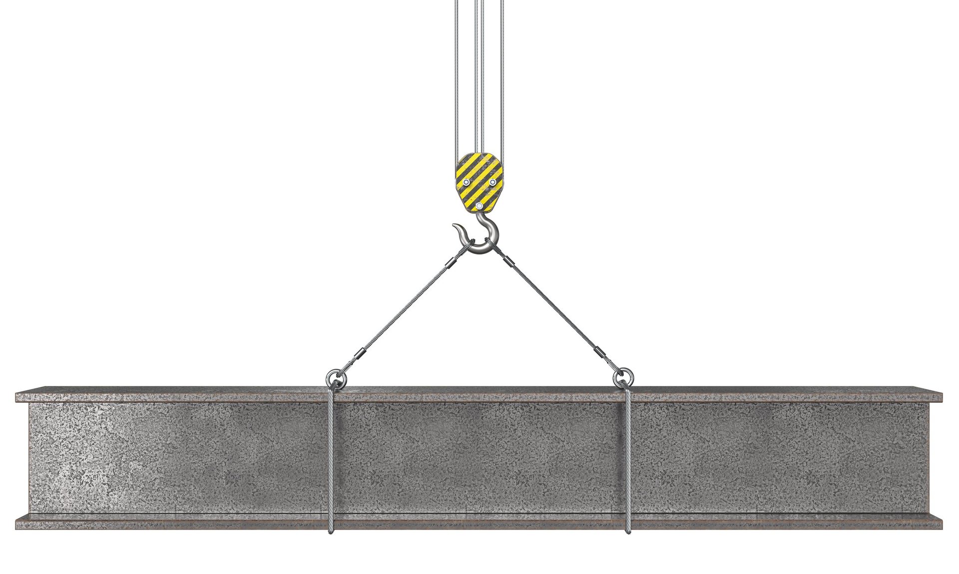 H beam section prepared for identification against the series designation