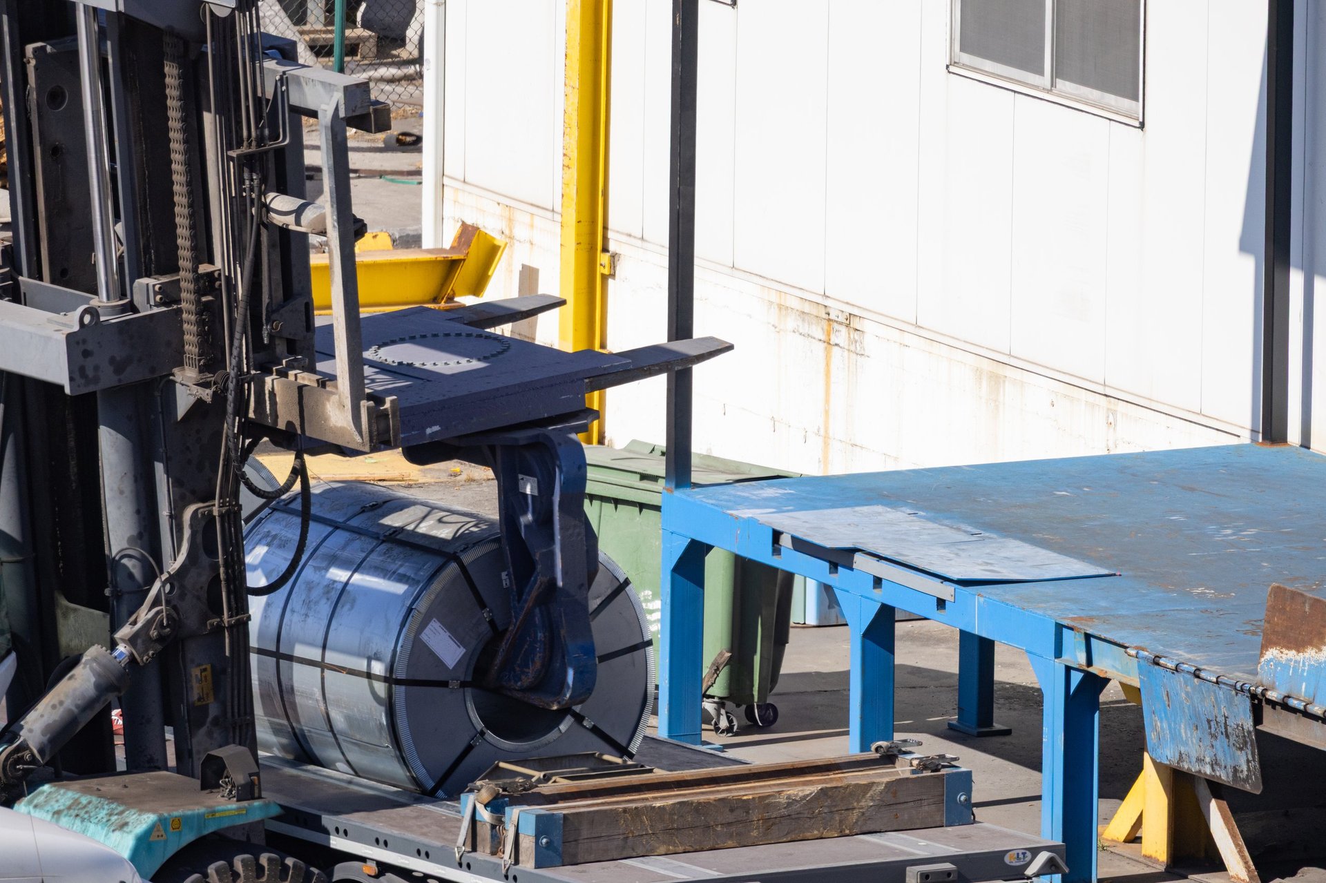 Packaged steel coils prepared for GCC project delivery