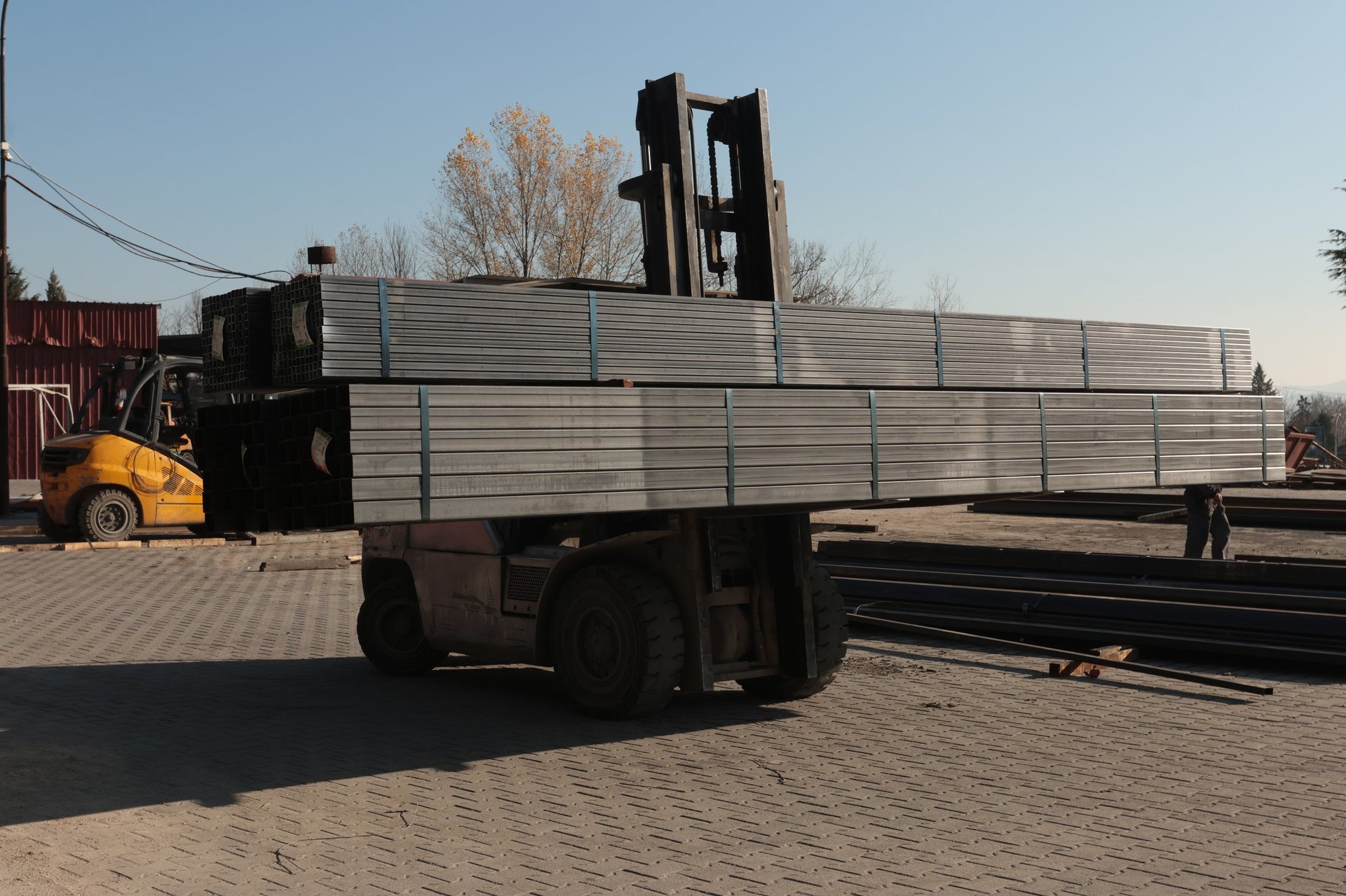 PEB Structural Steel packing and document handoff for buyer specification review.