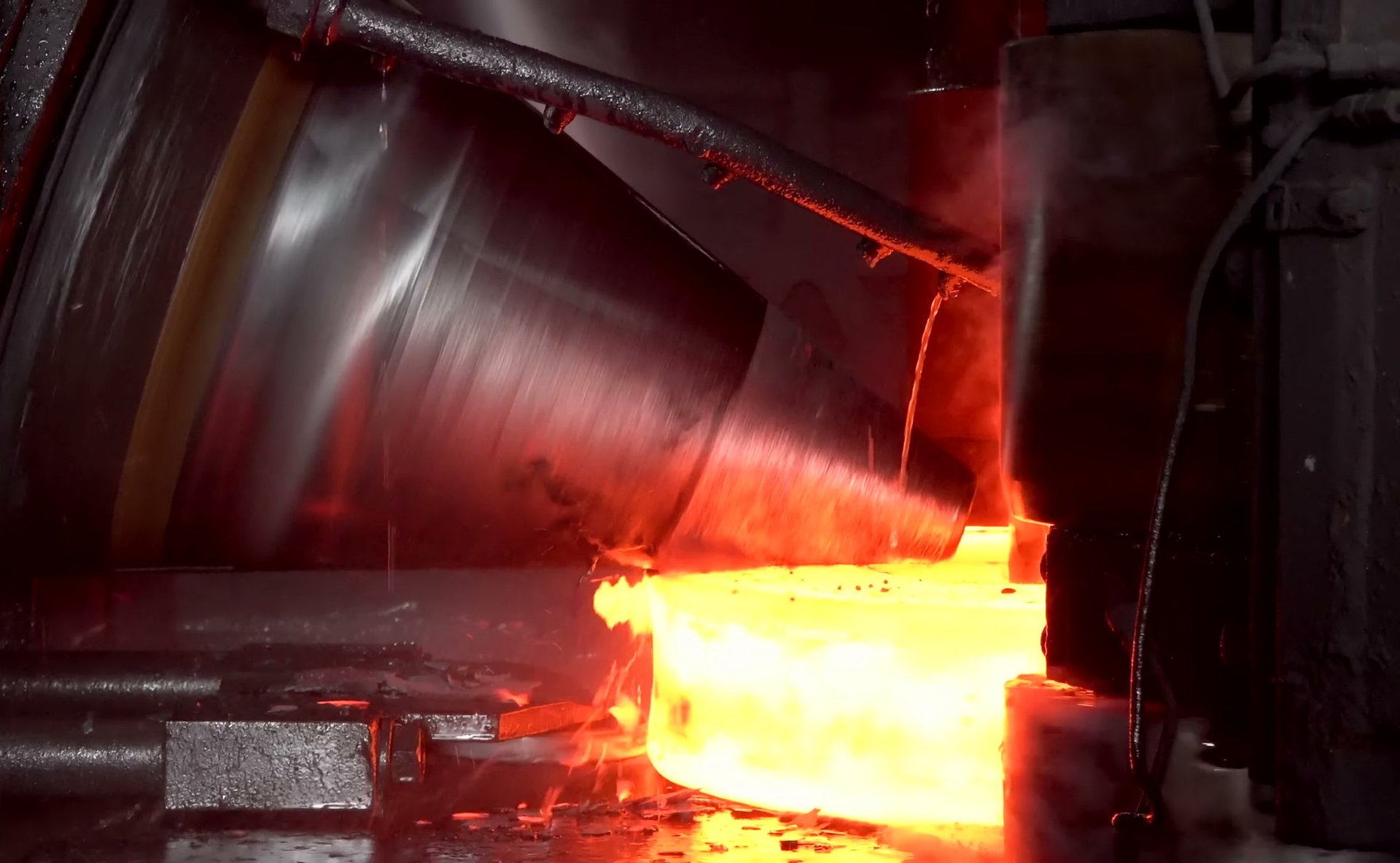 Grades procurement scene showing controlled heat treatment