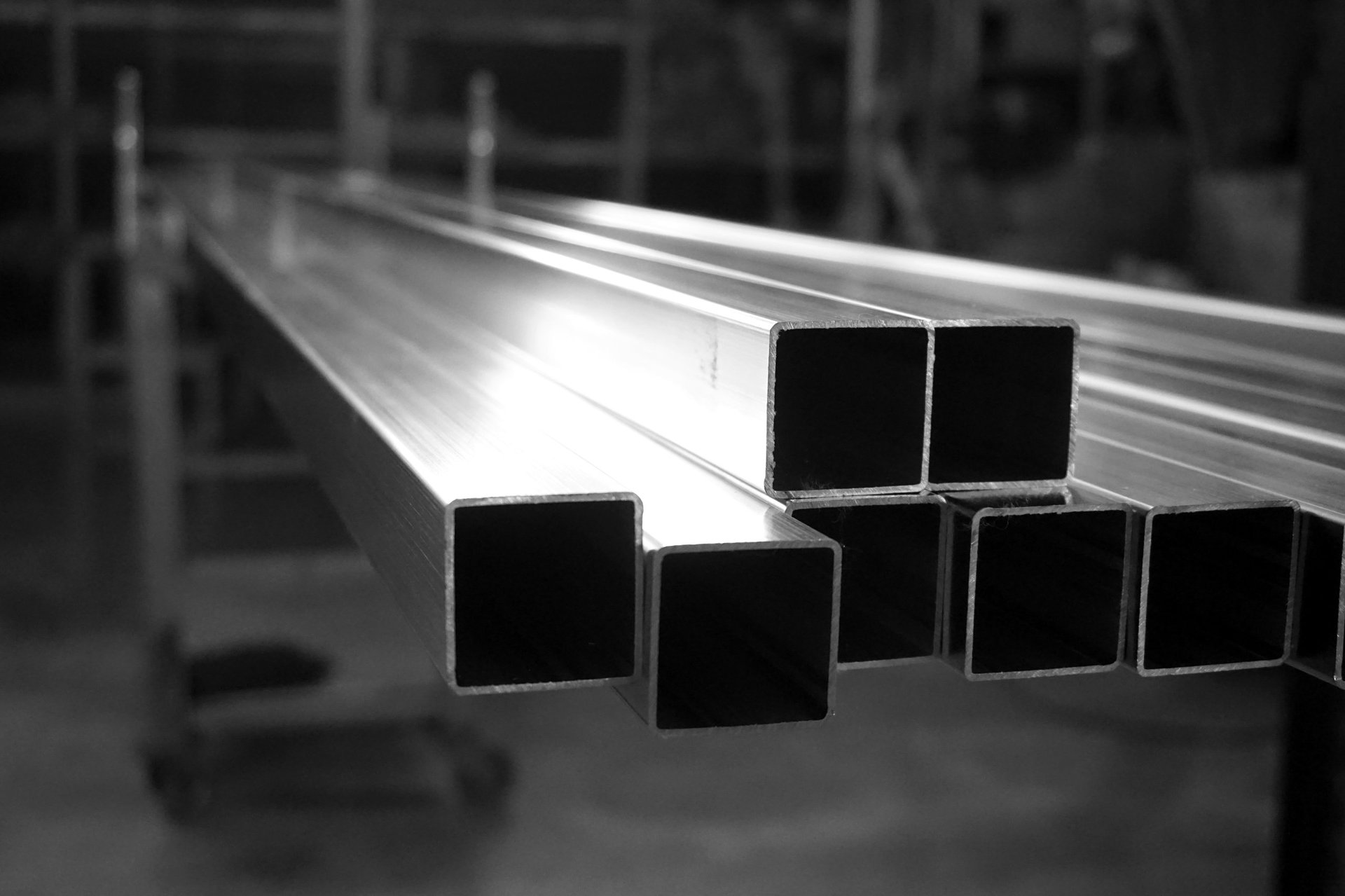 Fabricator measuring a hot formed hollow section before welding